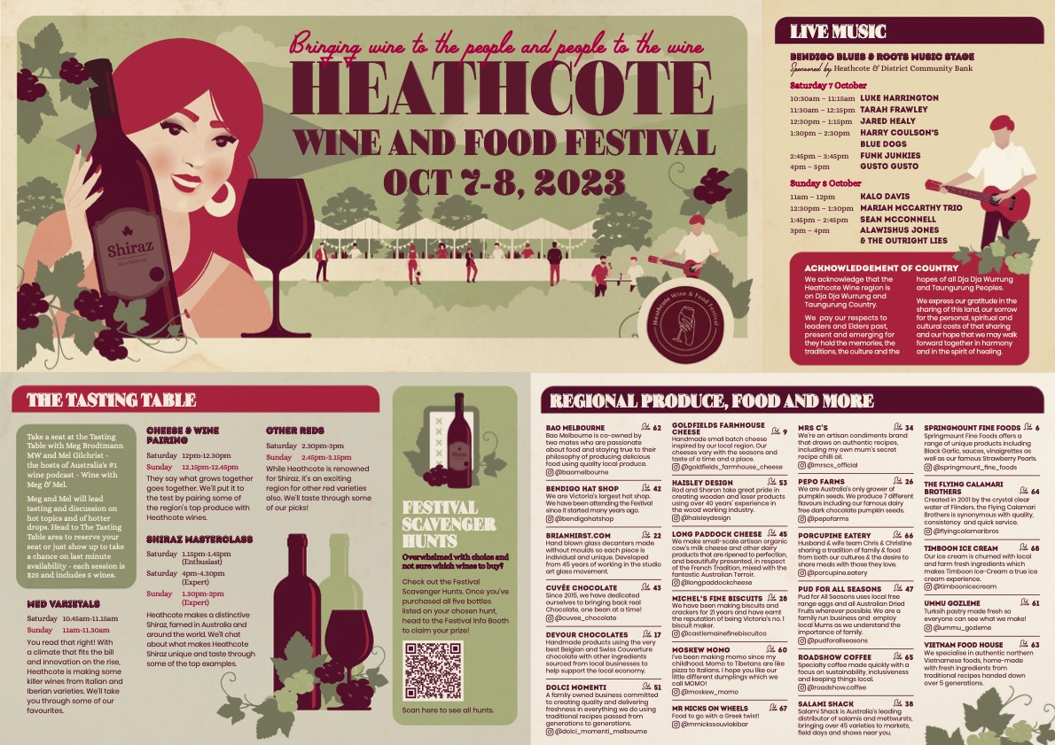 Heathcote Wine and Food Festival 2023 Program Artwork Web copy1